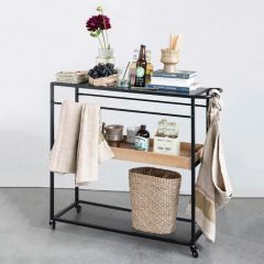 Modern Industrial Tiered Bar Cart