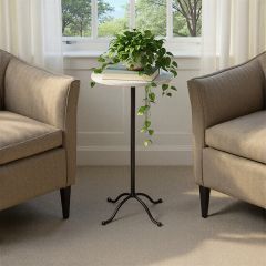 Modern Manor Pedestal Side Table
