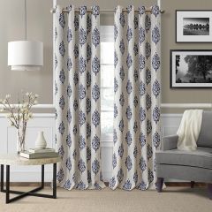 Modern Medallion Room Darkening Curtain Panel
