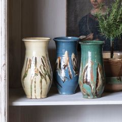 Modern Mediterranean Marbleized Vase