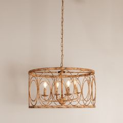Modern Round Iron Chandelier