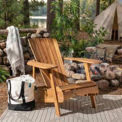 Modern Rustic Wood Patio Chair