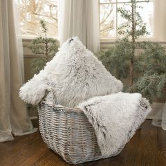 Modern Shag Throw Pillow