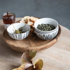 Modern Stoneware Cereal Bowl Set of 4