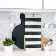 Modern Striped Marble Cutting Board