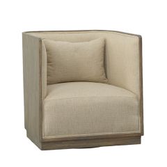Modern Swivel Barrel Chair