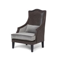 Modern Velvet Wingback Chair