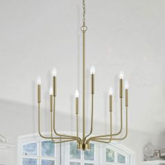 Modern Vibes 8 Bulb Chandelier