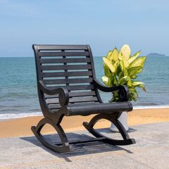 Modern Wood Patio Rocking Chair