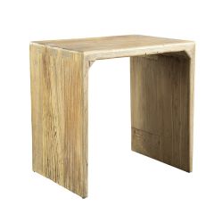Modern Wood Waterfall End Table