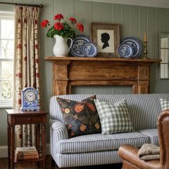 Moody Floral Accent Pillow