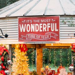 Most Wonderful Time of Year Vibrant Metal Sign