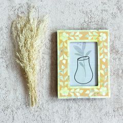 Mother Of Pearl Floral Photo Frame