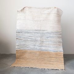 Multi Color Cotton Chindi Rug With Fringe