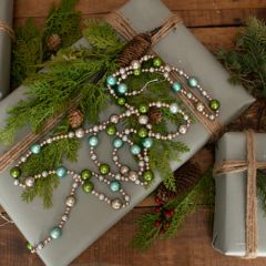 Multi Color Glass Bead Garland Set of 2