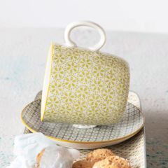 Multi Print Stoneware Plate Set of 4