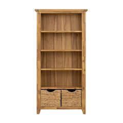 Multi Shelf Bookcase With Baskets