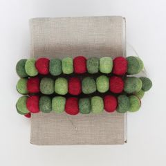 Multicolor Festive Felt Ball Garland