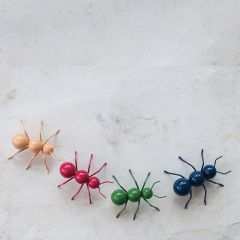 Multicolored Metal Ant Set of 4