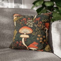 Mushroom Garden Accent Pillow Cover