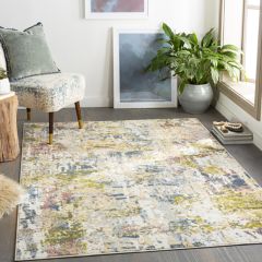 Muted Multicolor Modern Area Rug