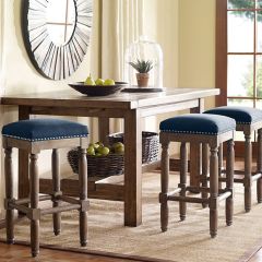 Nail Head Trim Bar Stool Set of 2