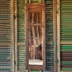 Narrow Rustic Farmhouse Mirror