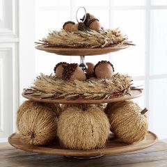 Natural Accents Decorative Cream Pumpkins Set of 3