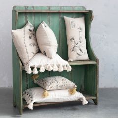 Natural Accents Linen Blend Lumbar Pillow