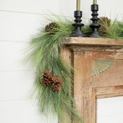 Natural Accents Pine Garland with Pinecones
