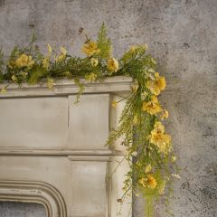 Natural Accents Yellow Wildflower Garland