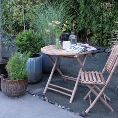 Natural Bamboo Folding Bistro Table