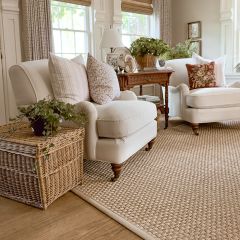 Natural Border Woven Seagrass Indoor/Outdoor Area Rug