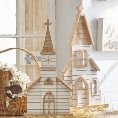 Natural Classics Wooden Tabletop Church