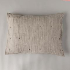 Natural Cottage Farmhouse Tack Stitch Sham Set of 2 Standard