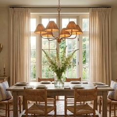 Natural Elegance 6 Arm Chandelier