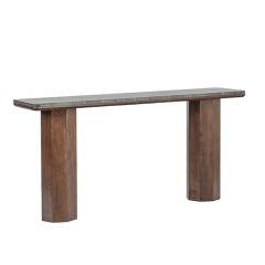 Natural Elegance Marble Top Console Table