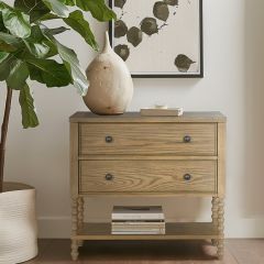 Natural Elegance Natural Wood 2 Drawer Accent Chest
