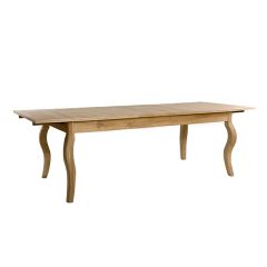 Natural Farmhouse Extendable Oak Dining Table | SHIPS FREE