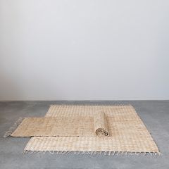 Natural Farmhouse Woven Fringed Floor Runner