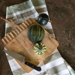 Natural Grains Carved Wood Cutting Board