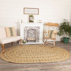 Natural Jute Oval Area Rug