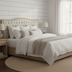 Natural Linen Tufted Headboard