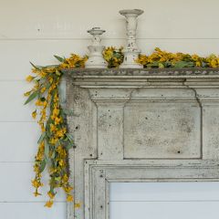 Natural Look Forsythia Garland