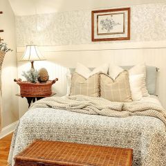 Natural Plaid Throw Pillow With Fringe