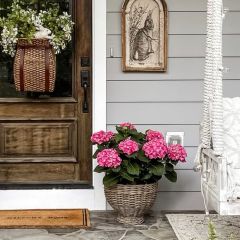 Natural Rattan Footed Nesting Basket