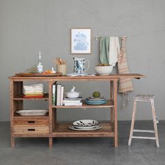 Natural Reclaimed Wood Island