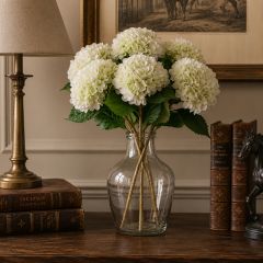 Natural Touch White Bridal Hydrangea Stem