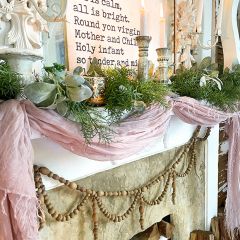 Natural Wood Bead Swag Garland