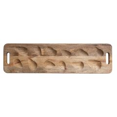 Natural Wood Oyster Serving Board